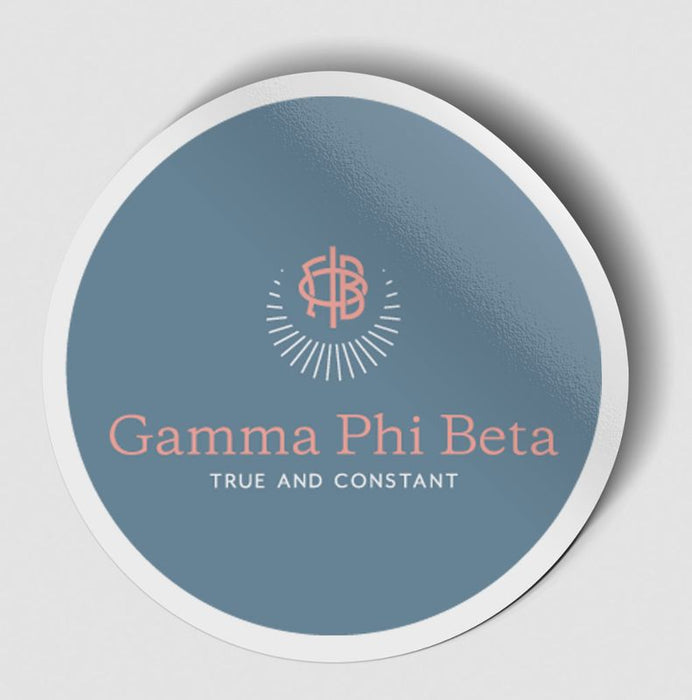 Gamma Phi Beta Logo Circle Sticker