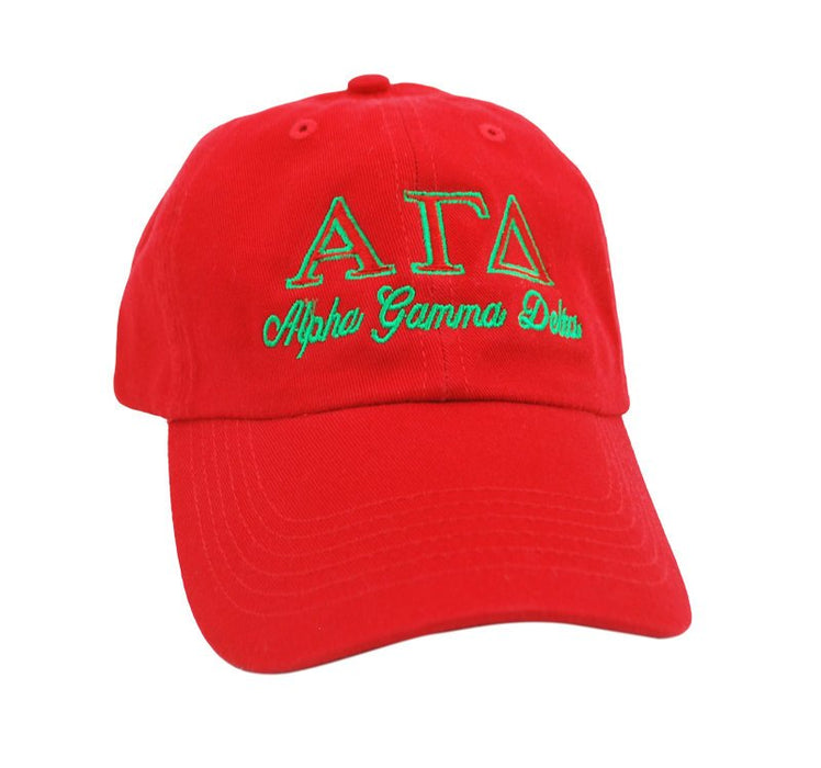 Alpha Gamma Delta Script Hat