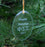 Phi Sigma Sigma Engraved Glass Ornament