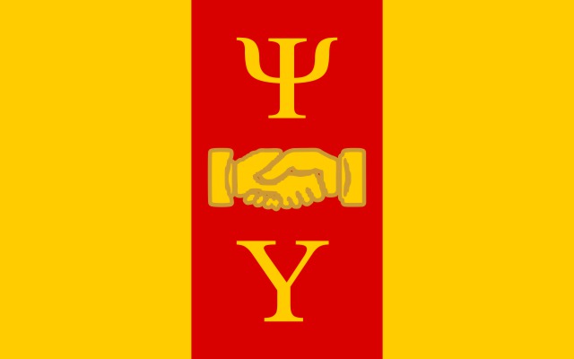 Psi Upsilon Fraternity Flag Sticker
