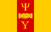 Psi Upsilon Fraternity Flag Sticker