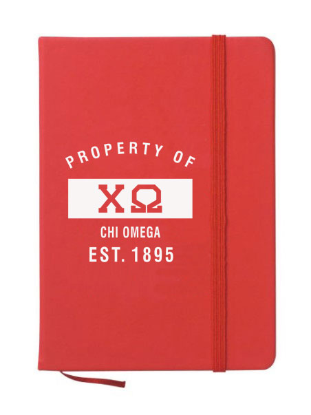 Chi Omega Property of Notebook
