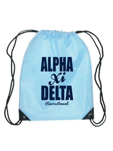 Alpha Xi Delta Cursive Impact Sports Bag