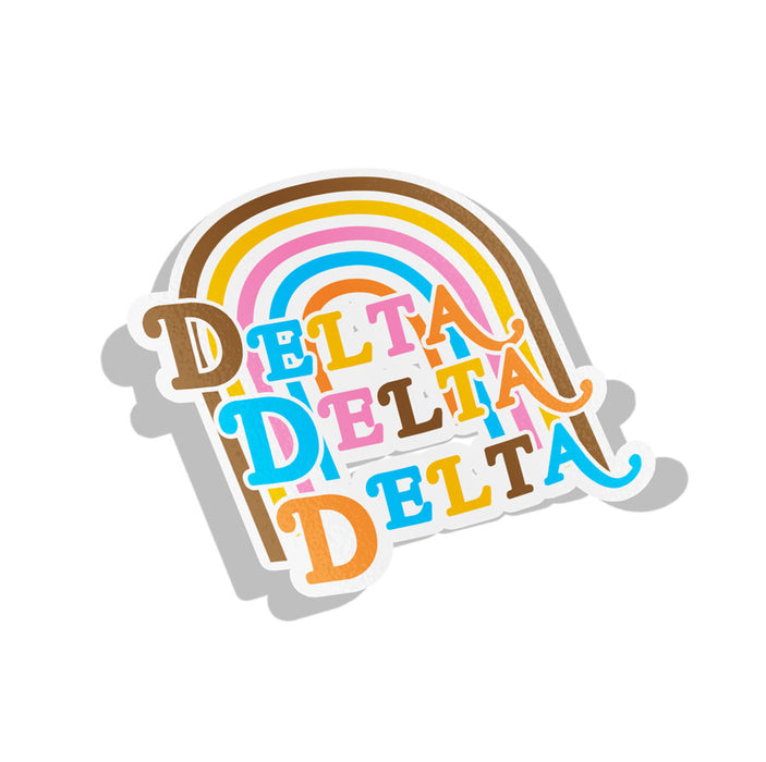 Delta Delta Delta Happy Day Sorority Decal