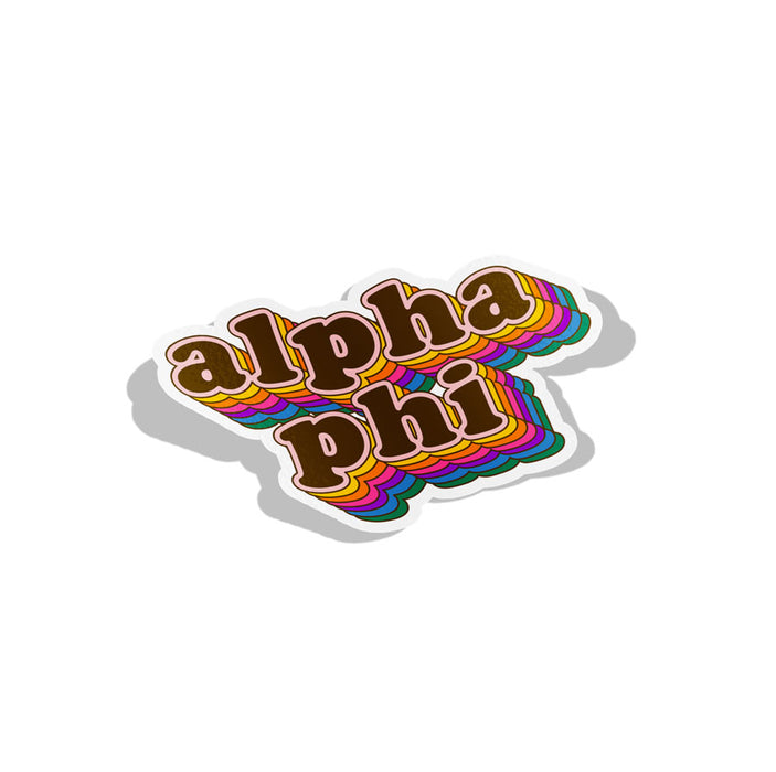 Alpha Phi Retro Sorority Decal