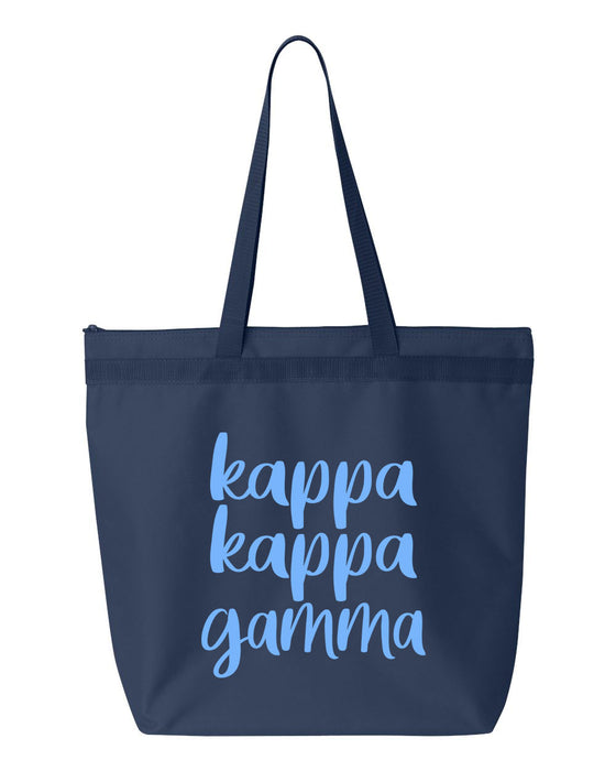 Kappa Kappa Gamma Cursive Tote Bag