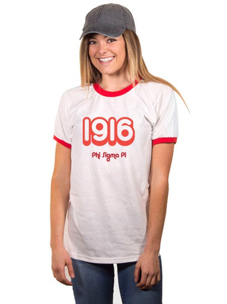 Phi Sigma Pi Year Established Ringer T-Shirt