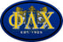 Phi Lambda Chi Color Oval Decal