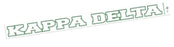 Kappa Delta Back Of The Window Long Sticker