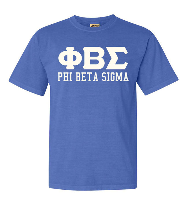Phi Beta Sigma Custom Comfort Colors Greek T-Shirt