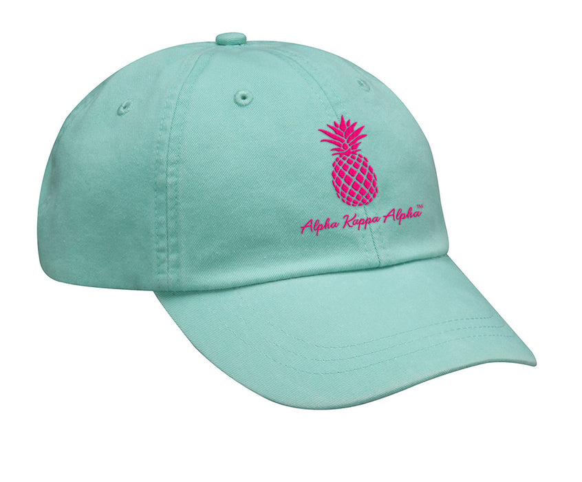 Alpha Kappa Alpha Pineapple Embroidered Hat