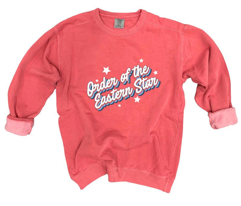 Order Of Eastern Star Comfort Colors Throwback Sorority Sweatshirt