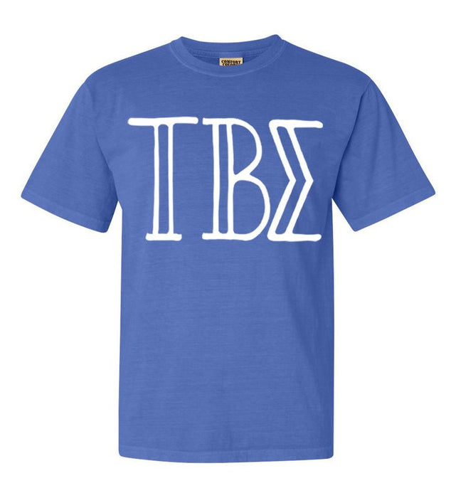 Tau Beta Sigma Comfort Colors Greek Letter Sorority T-Shirt