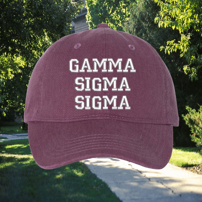 Gama Sigma Sigma Comfort Colors Varsity Hat