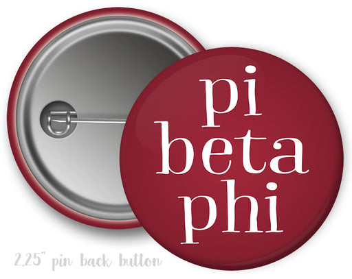 Pi Beta Phi Simple Text Button