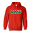 Phi Kappa Psi Two Toned Lettered Hooded Sweatshirt