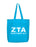 Zeta Tau Alpha Collegiate Letters Event Tote Bag