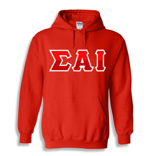 Sigma Alpha Iota Two Toned Lettered Hooded Sweatshirt