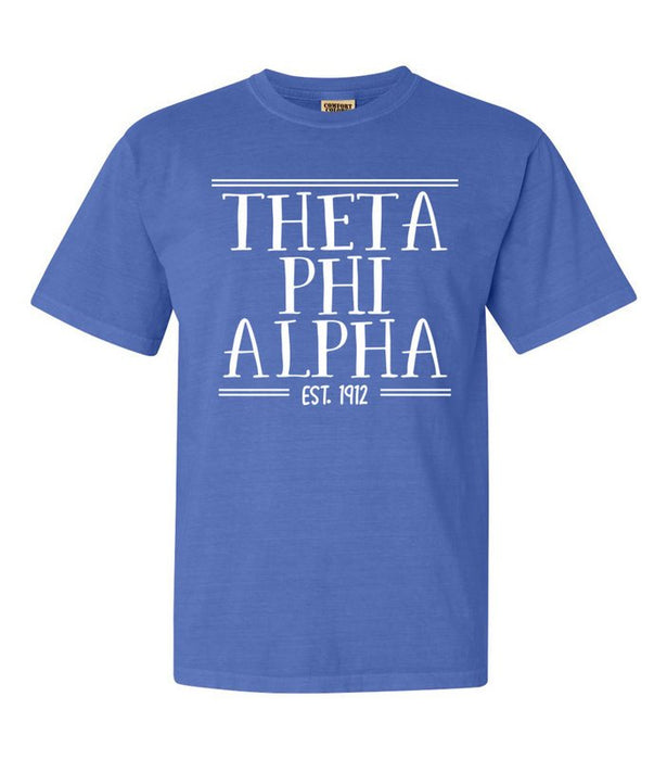 Theta Phi Alpha Custom Comfort Colors Crewneck T-Shirt