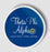 Theta Phi Alpha Logo Circle Sticker