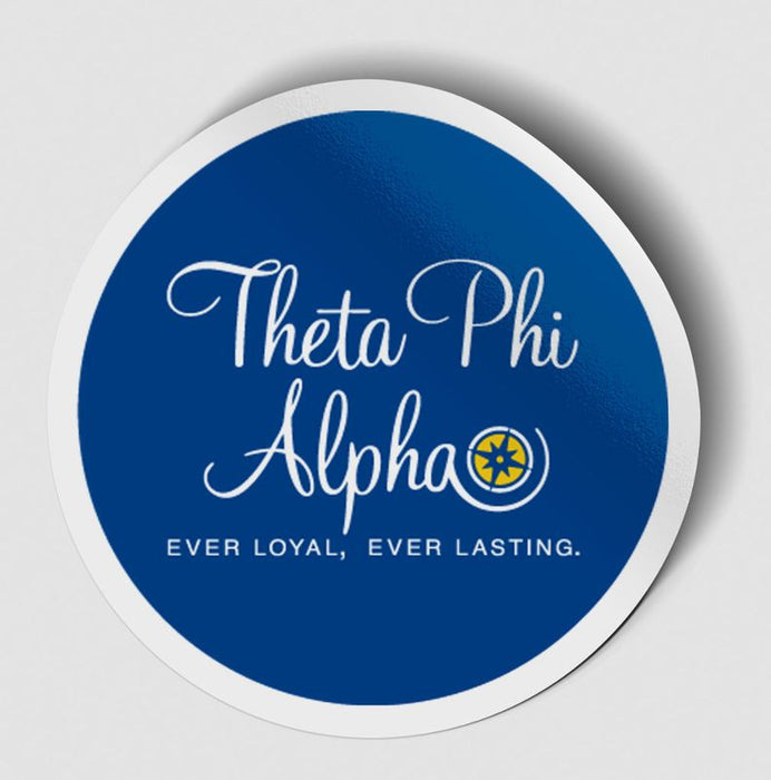 Theta Phi Alpha Logo Circle Sticker