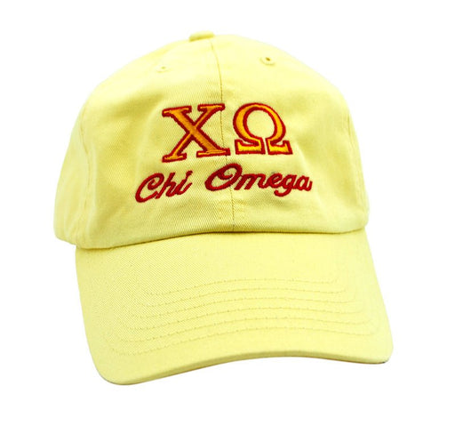 Chi Omega Script Hat