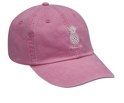 Alpha Phi Pineapple Embroidered Hat