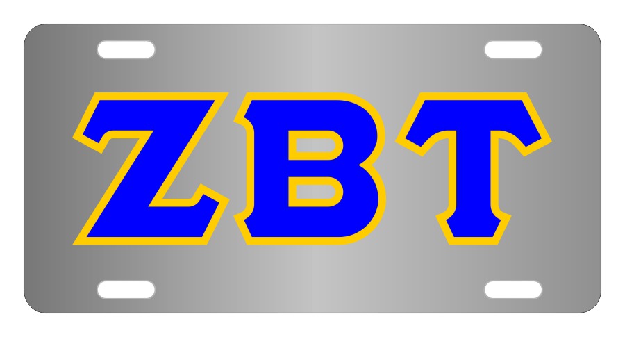 Zeta Beta Tau Fraternity License Plate Cover