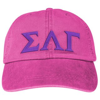 Sigma Lambda Gamma Greek Letter Embroidered Hat