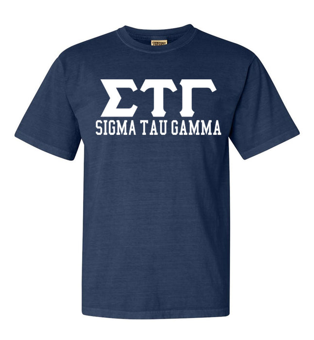 Sigma Tau Gamma Custom Comfort Colors Greek T-Shirt