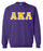 Alpha Kappa Lambda Crewneck Sweatshirt with Sewn-On Letters