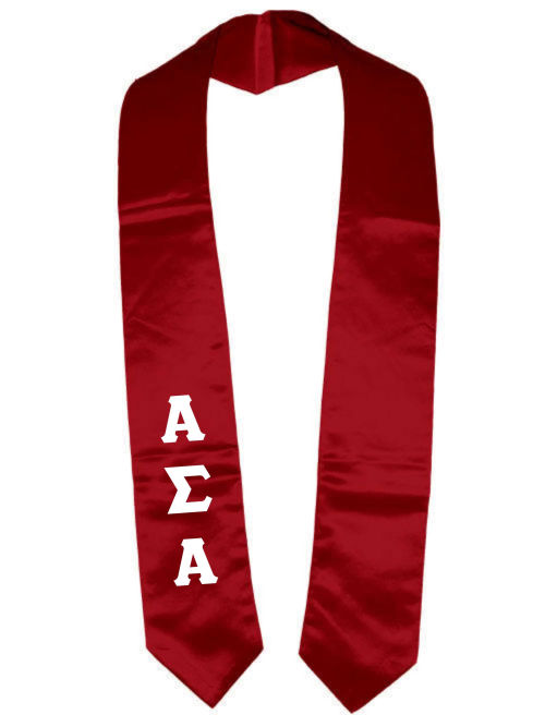 Alpha Sigma Alpha Classic Colors Graduation Stole