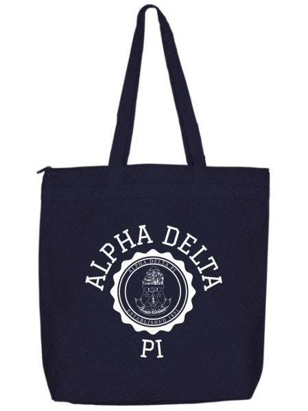 Alpha Delta Pi Crest Seal Tote Bag