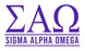 Sigma Alpha Omega Custom Greek Letter Sticker - 2.5