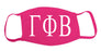 Gamam Phi Beta Face Mask With Big Greek Letters
