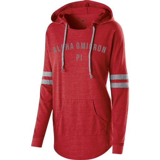 Alpha Omicron Pi Hooded Low Key Pullover