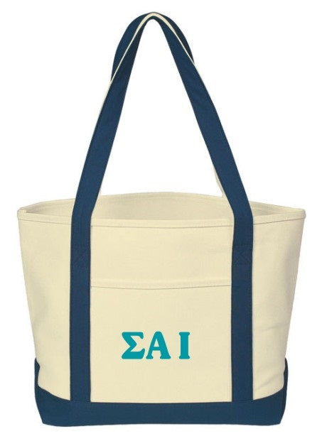 Sigma Alpha Iota Cooper Letters Boat Tote