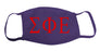 Sigma Phi Epsilon Face Mask With Big Greek Letters