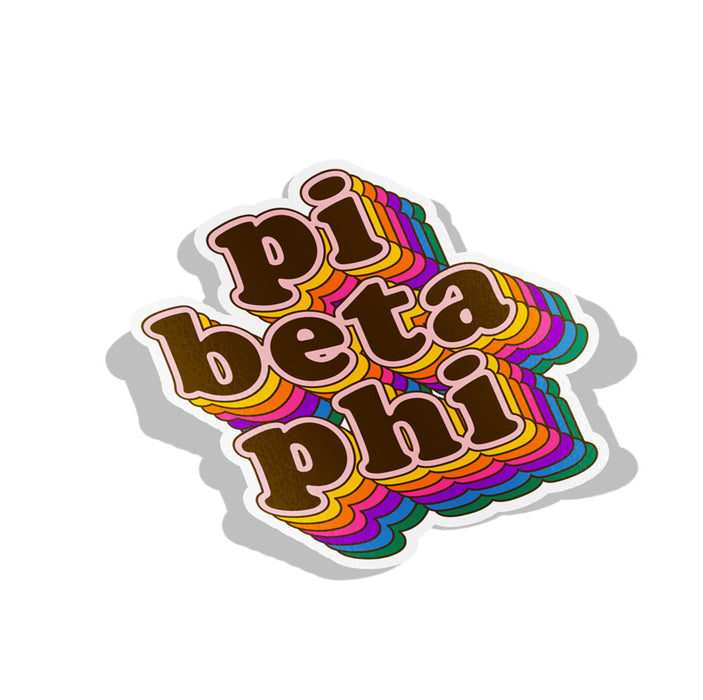 Pi Beta Phi Retro Sorority Decal