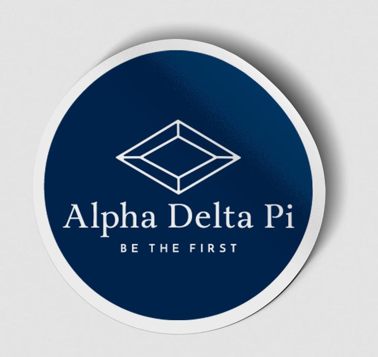 Alpha Delta Pi Logo Circle Sticker