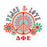 Delta Phi Epsilon Peace Sticker
