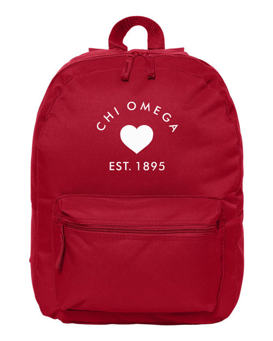 Chi Omega Mascot Embroidered Backpack