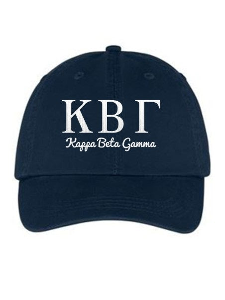 Kappa Beta Gamma Collegiate Curves Hat