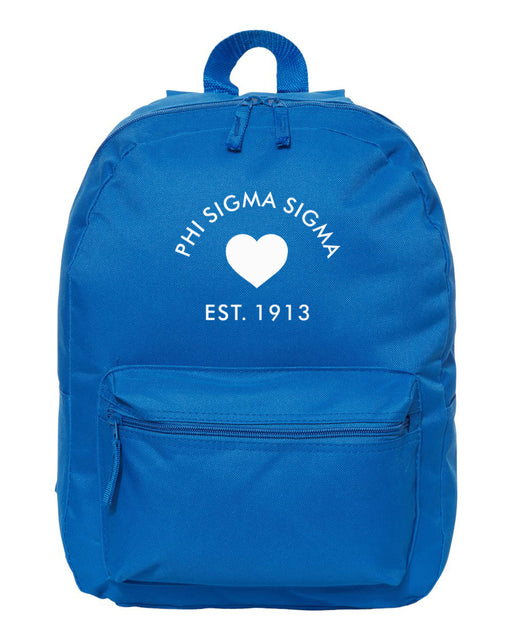 Phi Sigma Sigma Mascot Embroidered Backpack