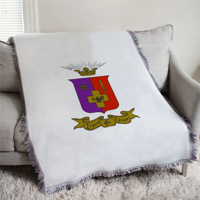 Sigma Phi Epsilon Color Crest Afghan Blanket Throw