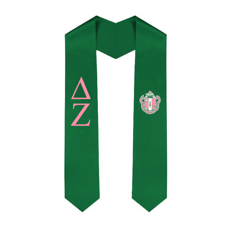 Delta Zeta Simple Sash Stole Delta Zeta Simple Sash Stole