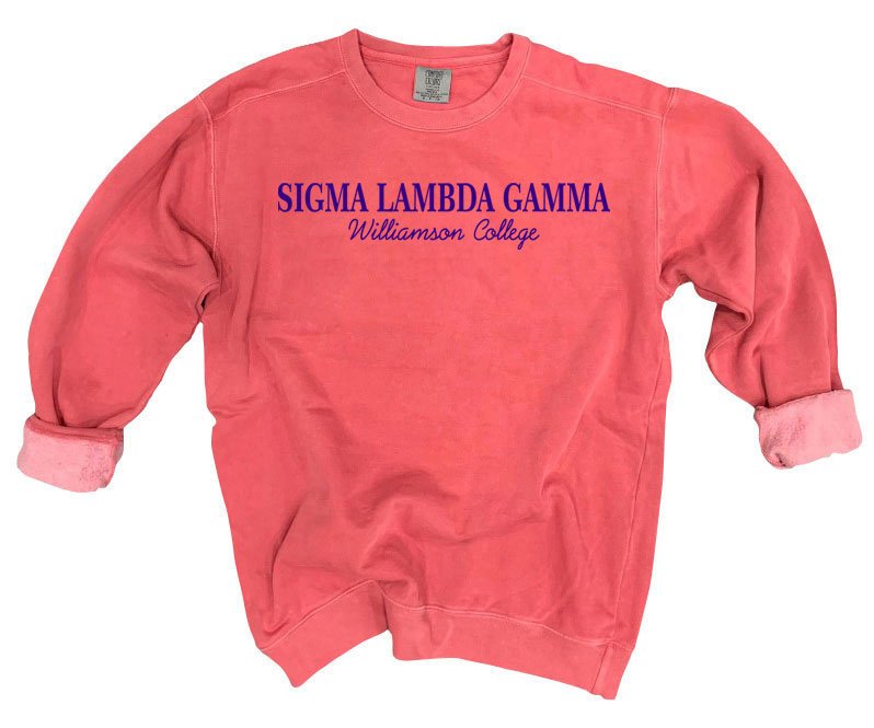 Sigma Lambda Gamma Comfort Colors Script Sorority Sweatshirt