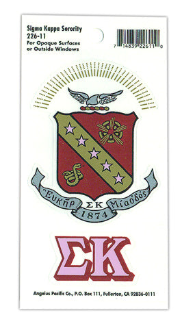 Sigma Kappa Crest Decal