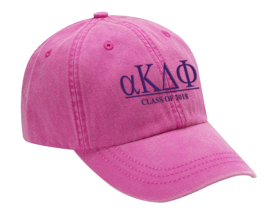 Alpha Kappa Delta Phi Embroidered Hat with Custom Text