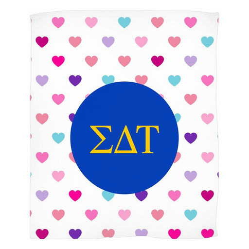 Sigma Delta Tau Sigma Delta Tau Hearts Fleece Blankets